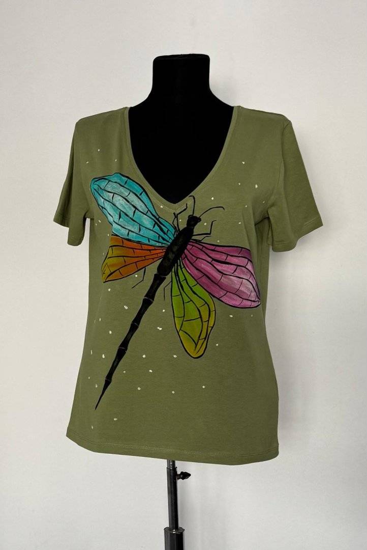 Tricou verde fistic    Fru-Fru Libelina