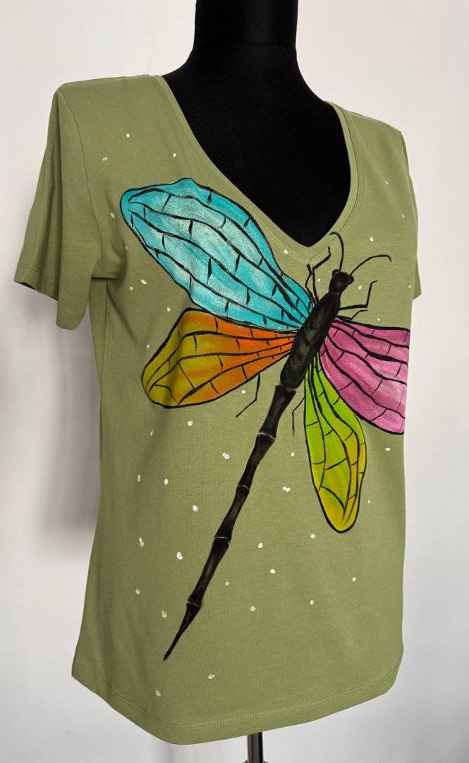 Tricou verde fistic    Fru-Fru Libelina