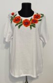 Tricou alb  Colier de maci