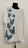 Tricou alb    Dansul fluturilor