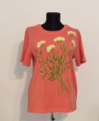 Tricou coral  Flori albe salbatice