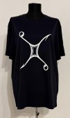 Tricou bleumarin  zodia Gemeni
